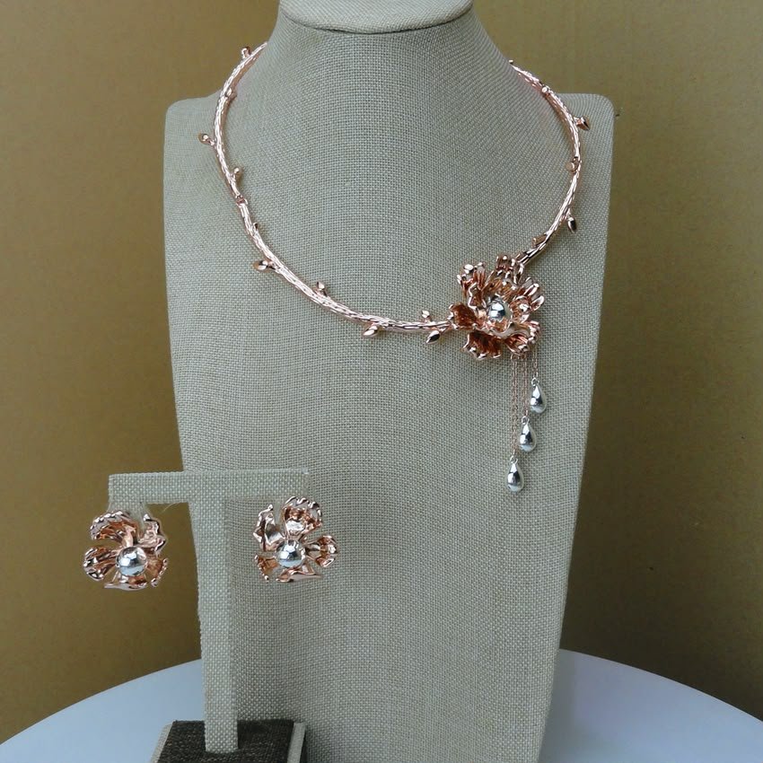 Gold Plated Chain Necklace Set product image