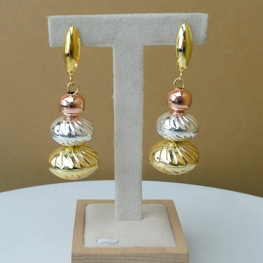 Gold Plated Ethnic Earrings