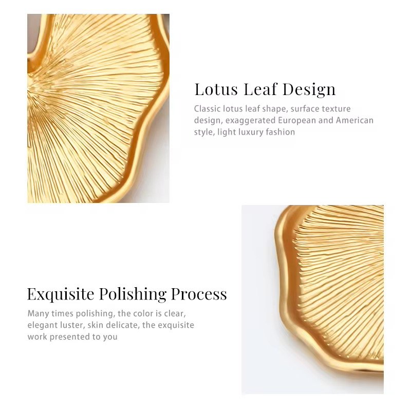 Bold goldplated earrings