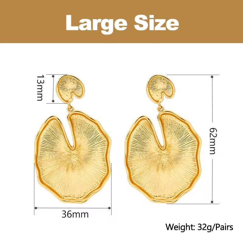 Bold goldplated earrings