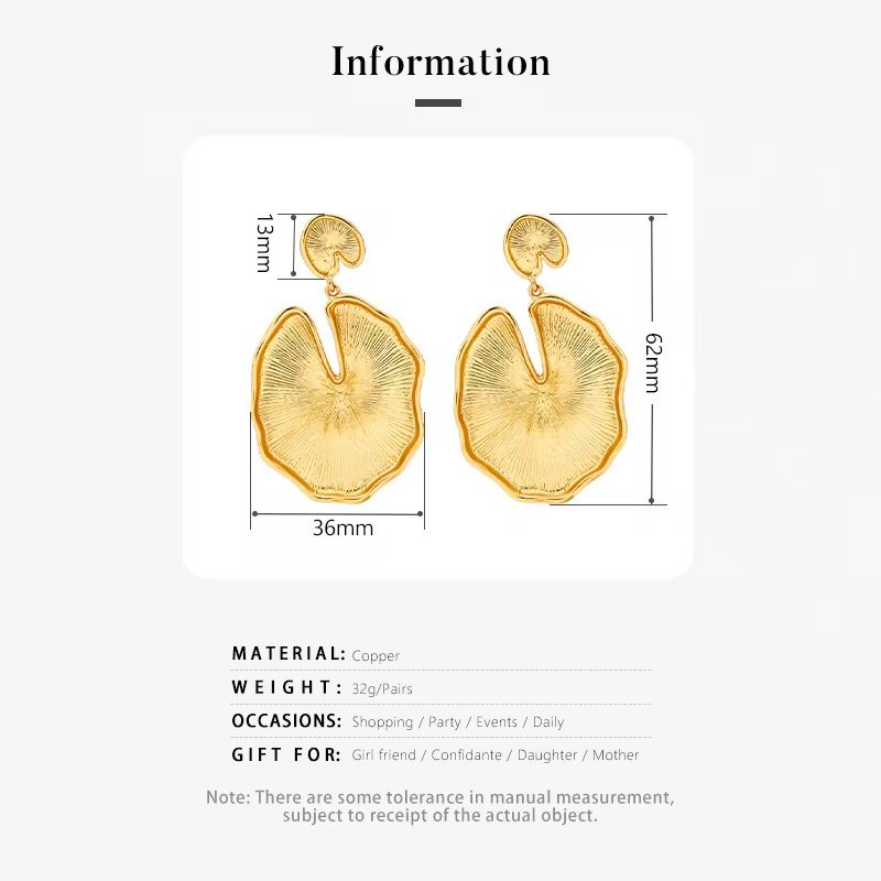 Bold goldplated earrings